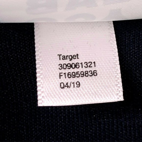 Joy Lab Navy Blue Twist-Front Long Sleeve Top M - Picture 8 of 8